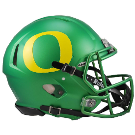 Oregon Ducks Apple Green Riddell Speed Authentic Full Size Football Helmet