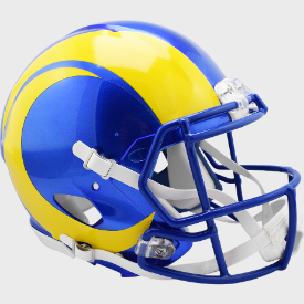 Los Angeles Rams 🔵🟡 Riddell Speed Authentic Full Size Helmet - Rams Nation