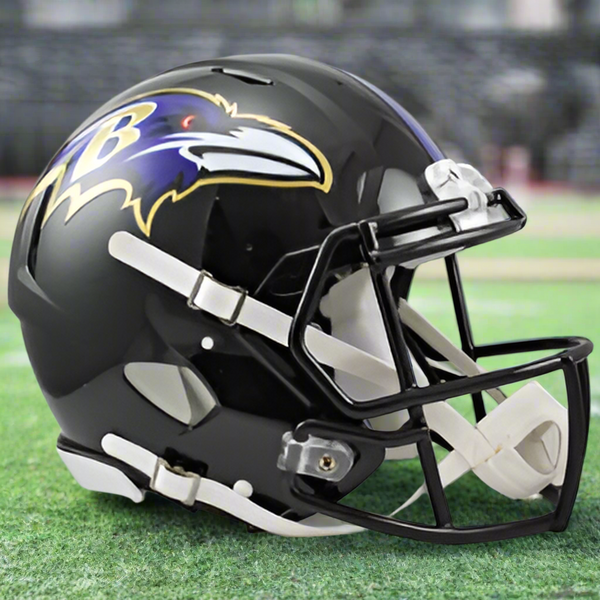 Baltimore Ravens ⚫🦅 Riddell Speed Full Size Authentic Helmet - Ravens Flock