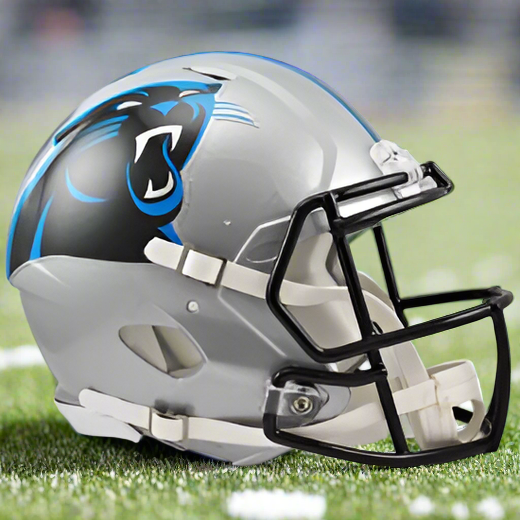 Carolina Panthers 🐾🏈 Riddell Speed Authentic Full Size Helmet - Keep Pounding