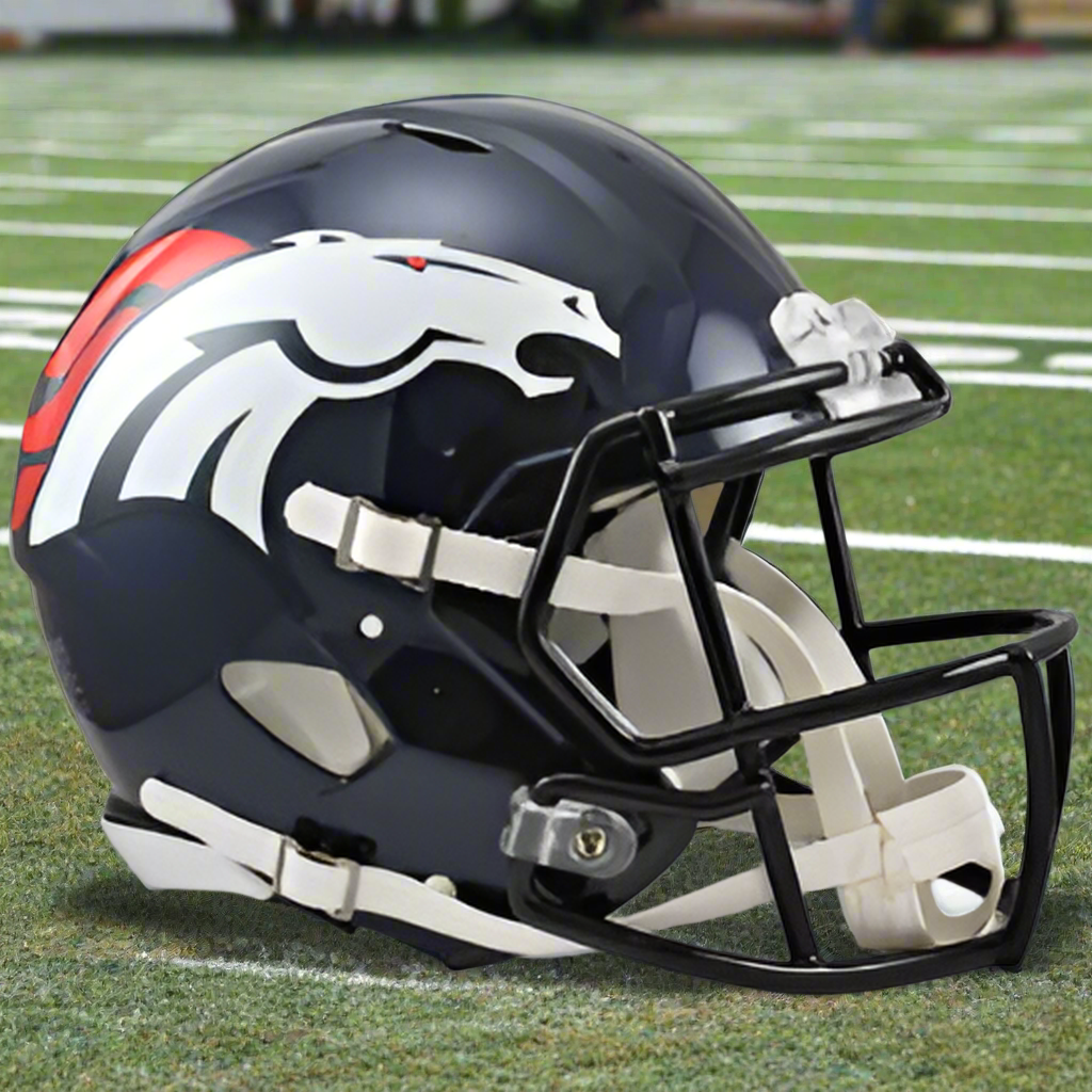 Denver Broncos ππ '97β'23 Throwback Riddell Speed Authentic Full Size Helmet - Super Bowl Era