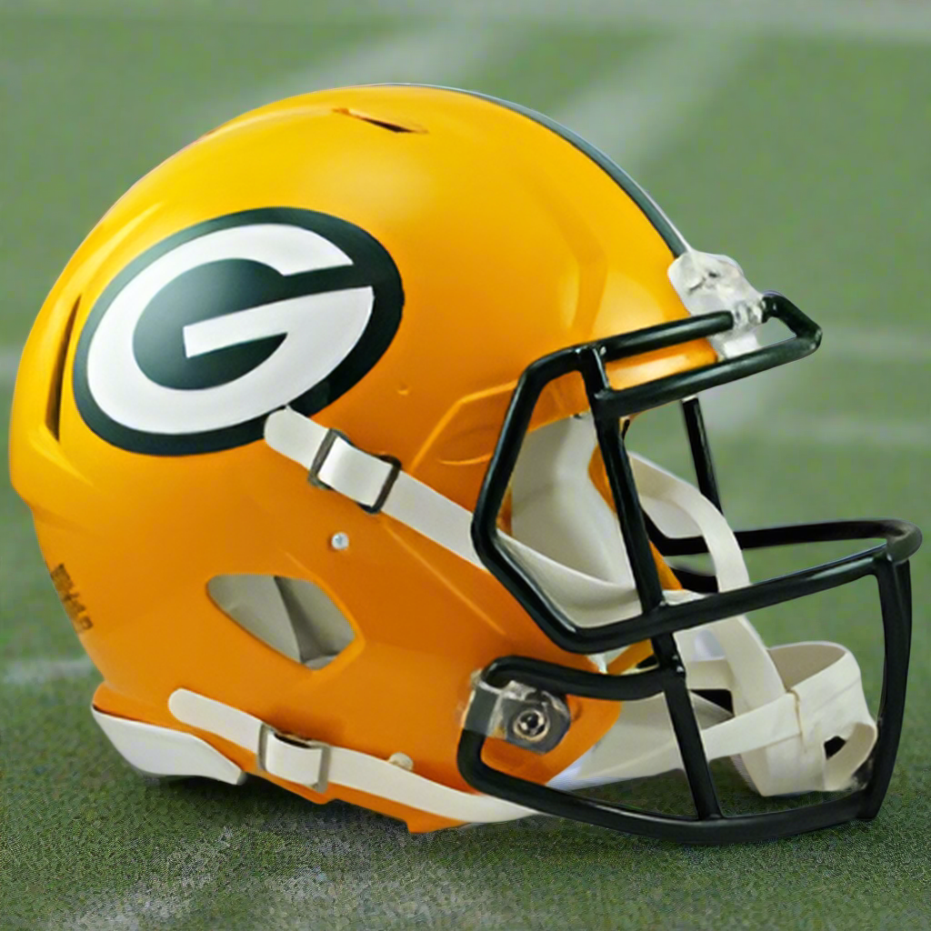 Green Bay Packers 🏈🧀 Riddell Speed Authentic Full Size Helmet - Titletown Classic