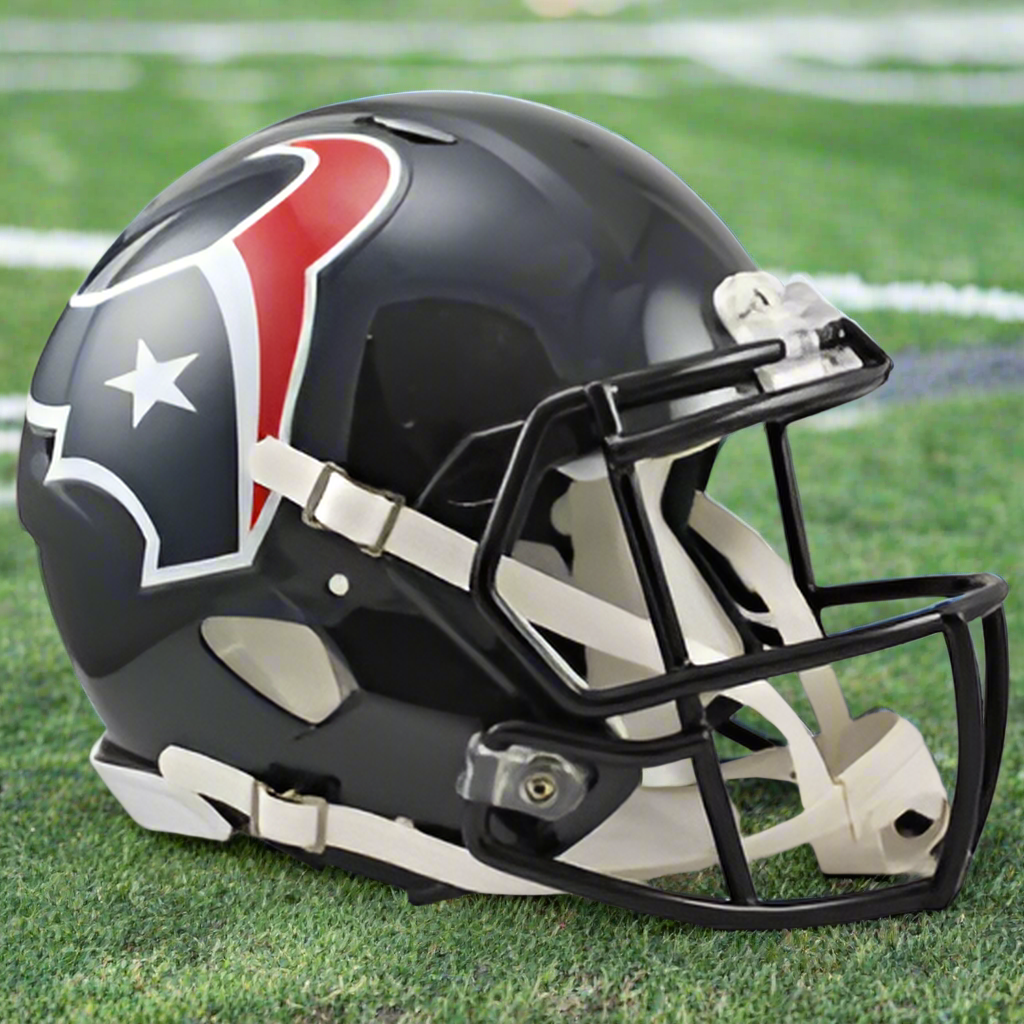 Houston Texans ππ '02β'23 Throwback Riddell Speed Authentic Full Size Helmet - Inaugural Pride