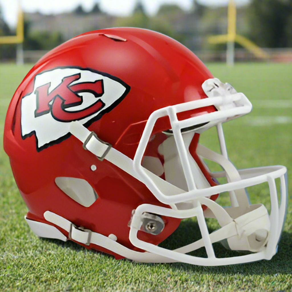 Kansas City Chiefs 🔴⚪ Riddell Speed Authentic Full Size Helmet - Chiefs Kingdom