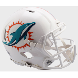 Miami Dolphins 🐬⚪ Riddell Speed Authentic Full Size Helmet - Phins Up