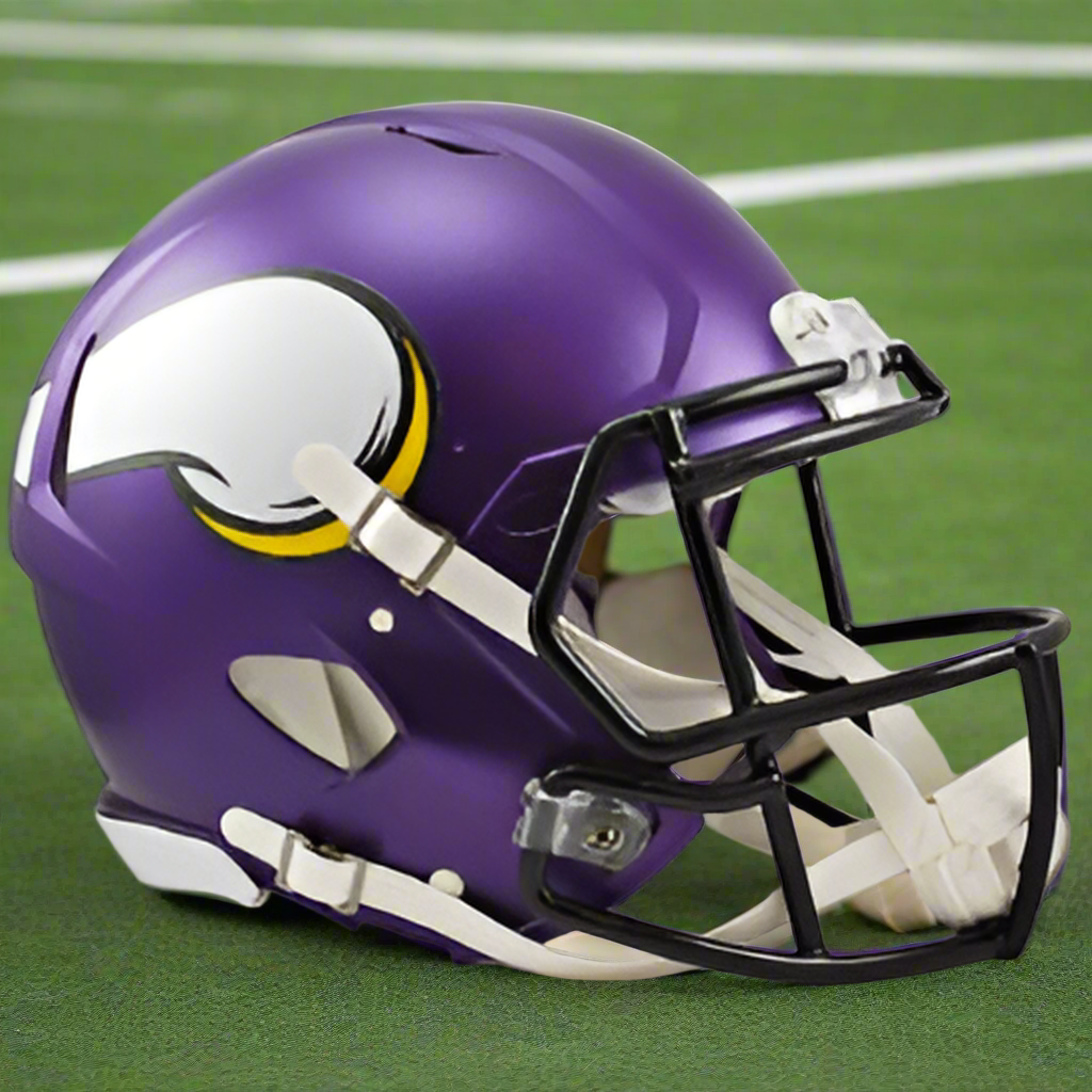 Minnesota Vikings 🟣⚫ Riddell Speed Authentic Full Size Helmet - SKOL!! Nation