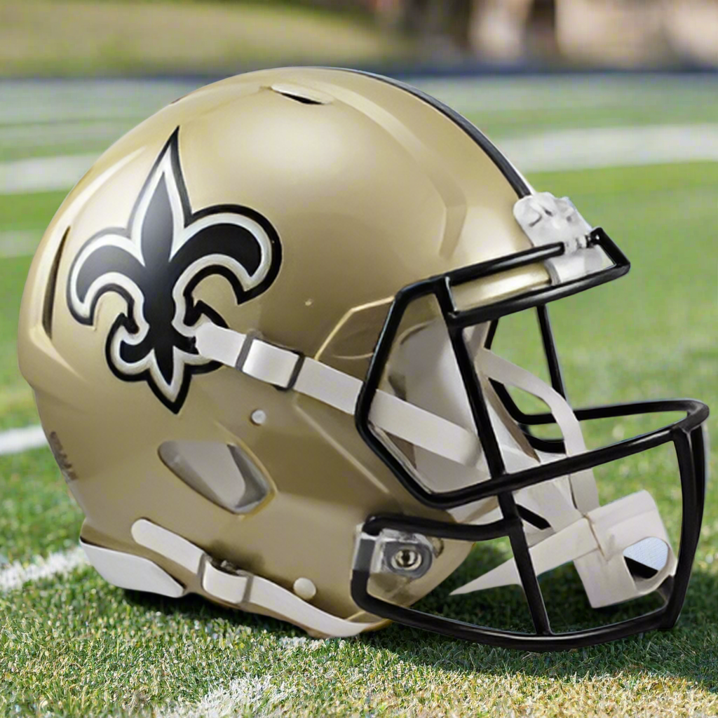 New Orleans Saints ⚜️🏈 Riddell Speed Authentic Full Size Helmet - Big Easy