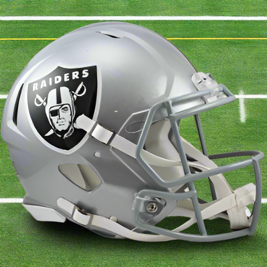 Las Vegas Raiders 🏴☠️🏈 Riddell Speed Authentic Full Size Helmet - Raider Nation