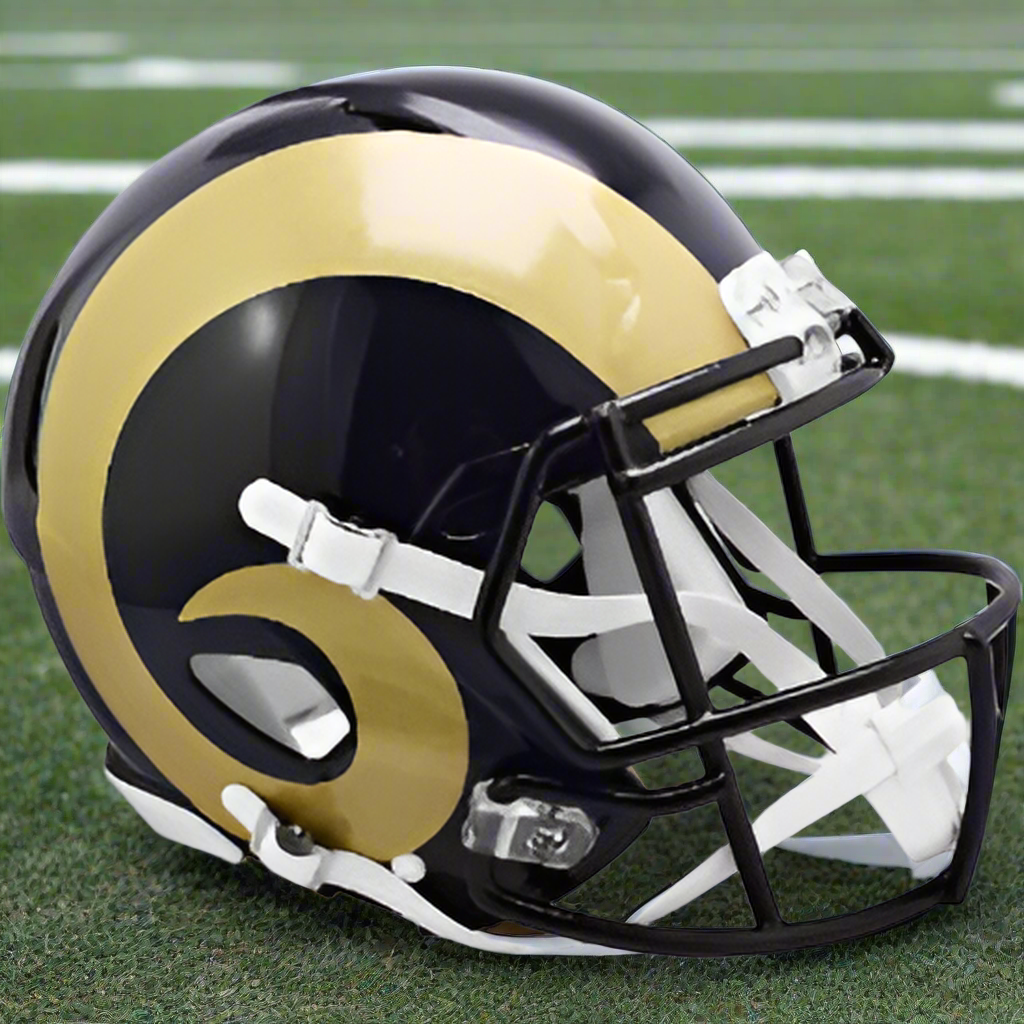 St. Louis Rams 🏈🐏 ’00–’16 Throwback Riddell Speed Authentic Full Size Helmet - Greatest Show on Turf Era