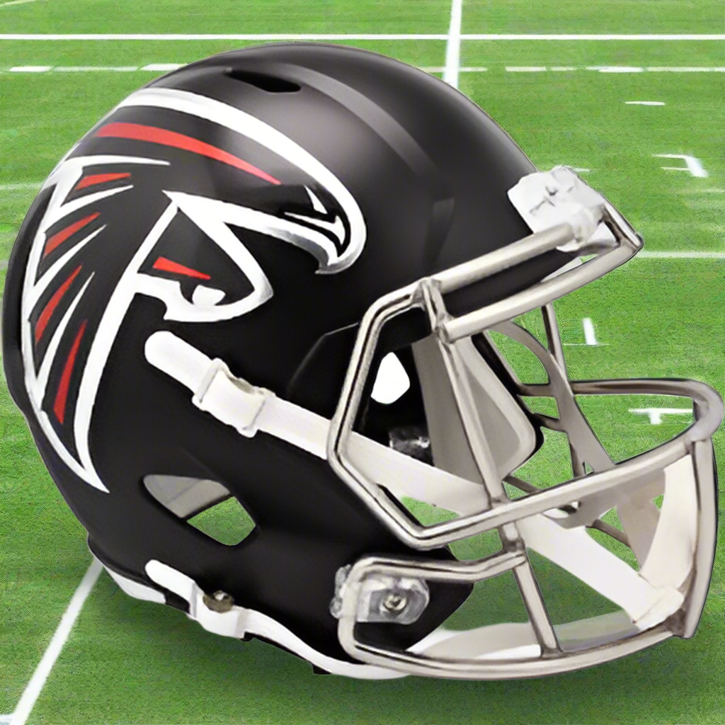 Atlanta Falcons 🏈🦅 Riddell Speed Replica Full-Size NFL Helmet - Steely Resolve