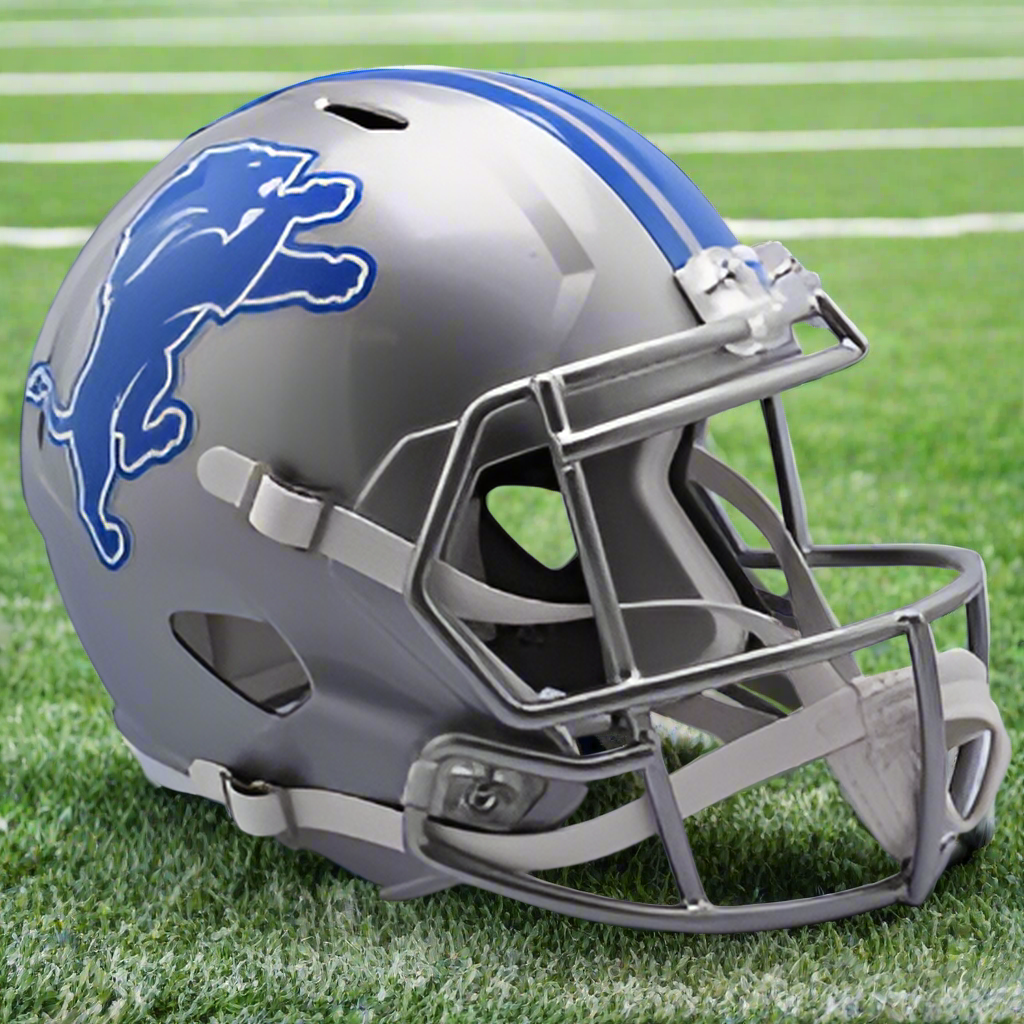 Detroit Lions š¦š„ ā17āā23 Throwback Riddell Speed Replica Full-Size NFL Helmet - Restored Glory
