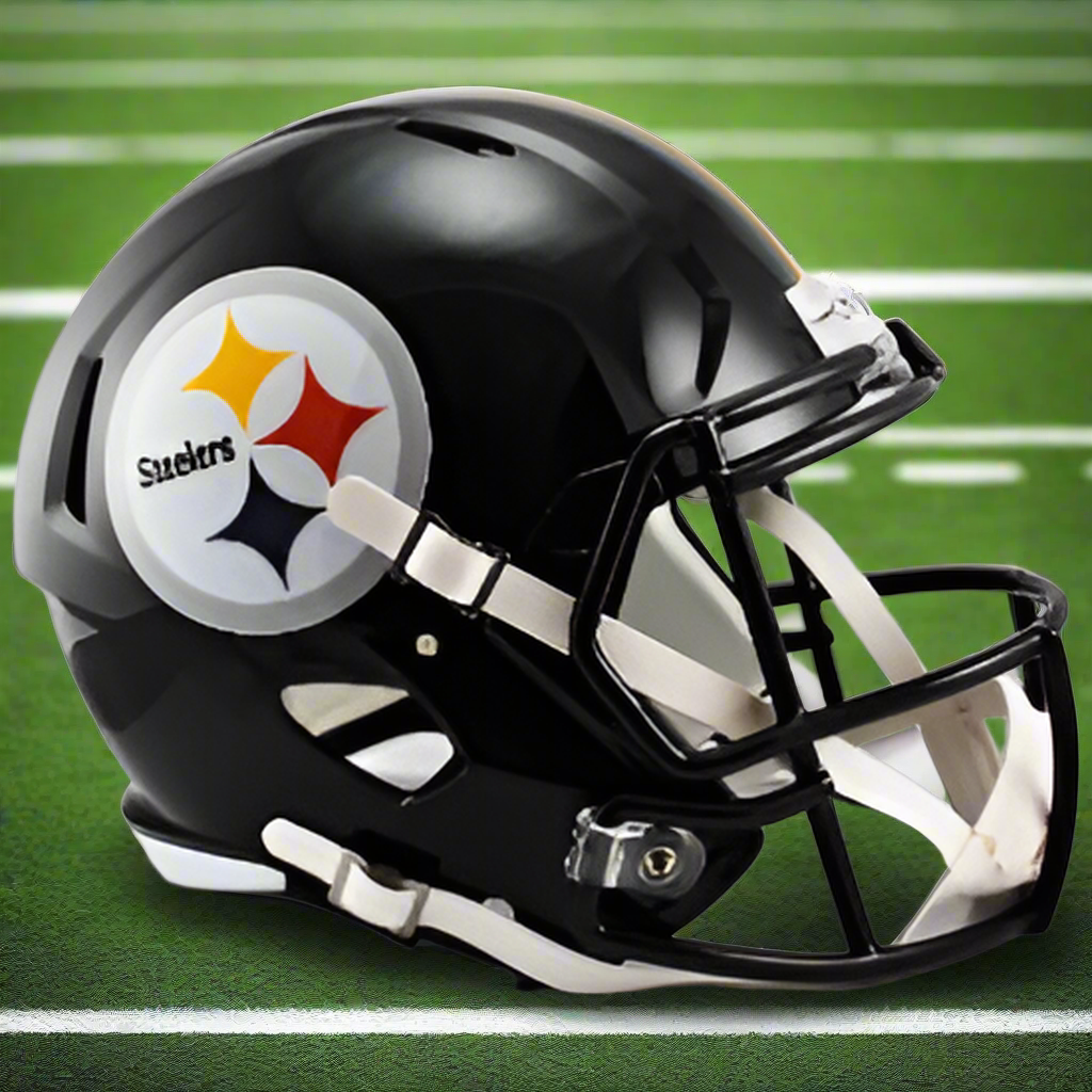 Pittsburgh Steelers 🏈⚫ Riddell Speed Replica Full-Size Helmet - Steelers Nation