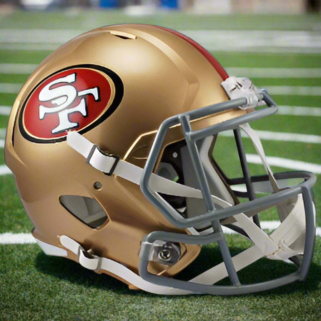 San Francisco 49ers šāļø Riddell Speed Replica Full-Size Helmet - Niner Gang