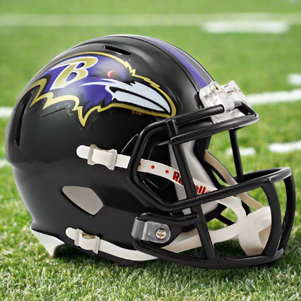 Baltimore Ravens 🟣 Riddell Speed Mini Football Helmet – Official NFL Collectible