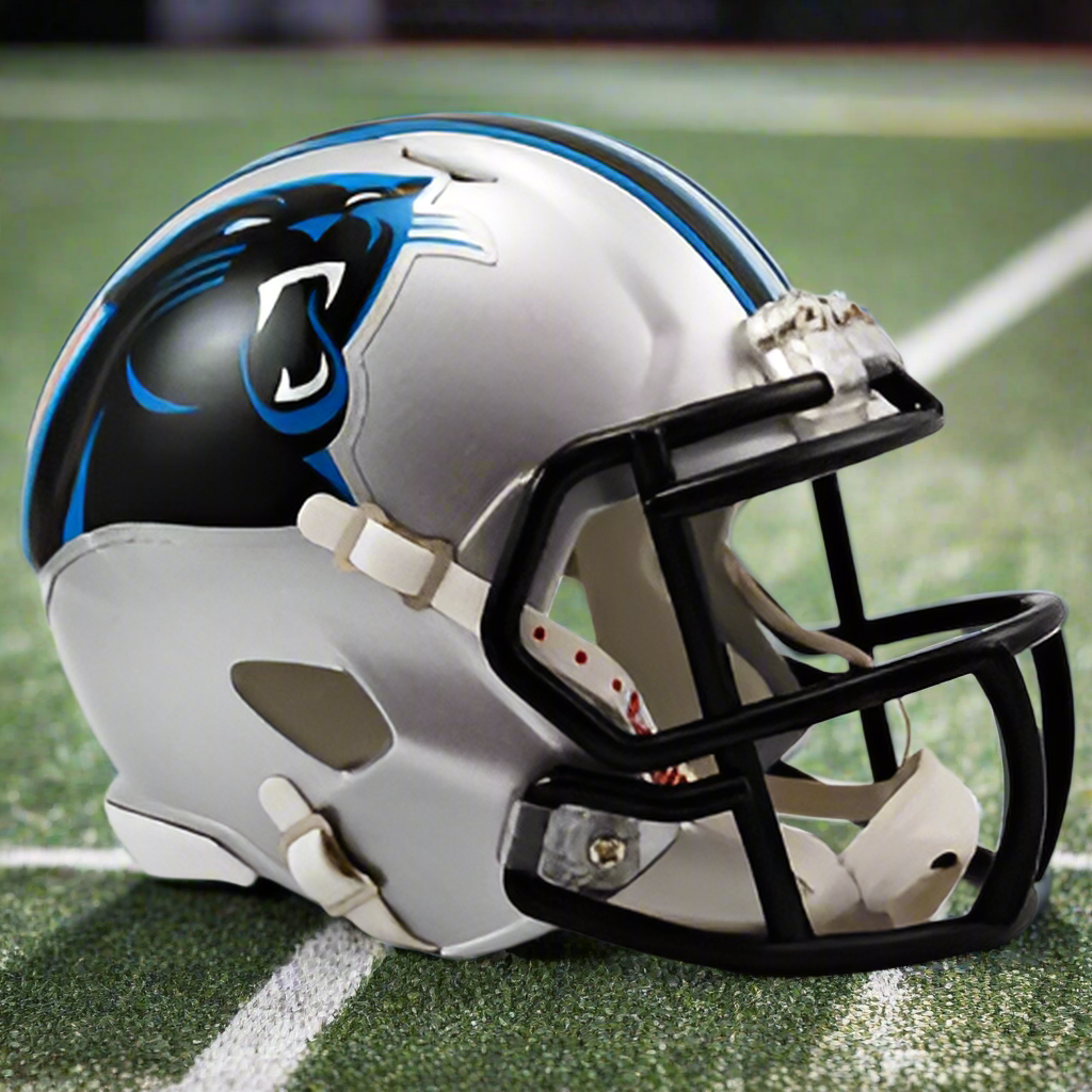 Carolina Panthers ⚫ Riddell Speed Mini Football Helmet – Official NFL Collectible