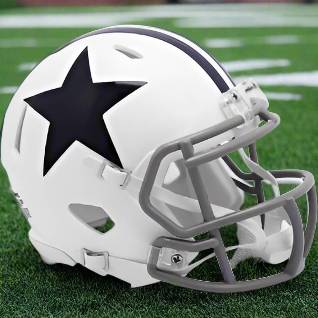 Dallas Cowboys ⭐ '60–'63 Throwback Riddell Speed Mini Football Helmet – 60's Classic