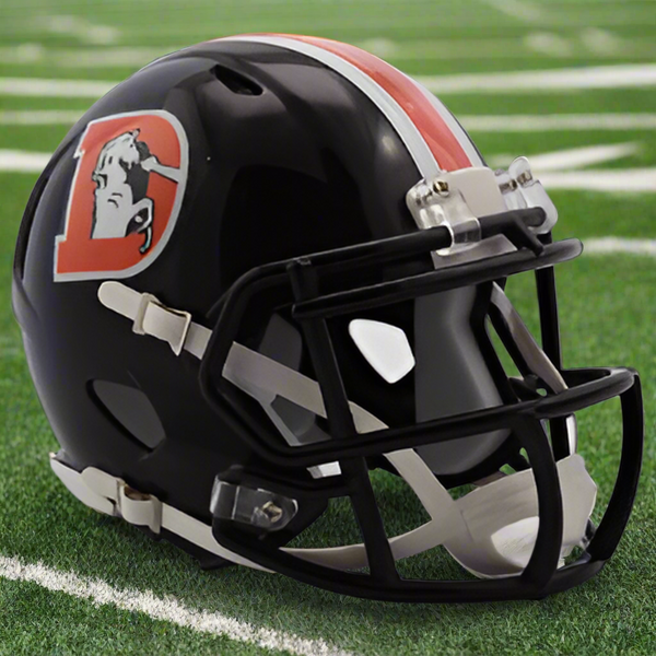 Denver Broncos 🔷 2016 Color Rush Riddell Speed Mini Football Helmet – Deep Navy Throwback Edition