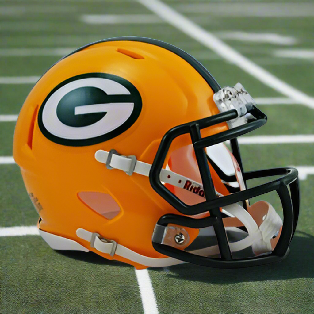 Green Bay Packers 💛 Riddell Speed Mini Football Helmet – Classic Primary Edition
