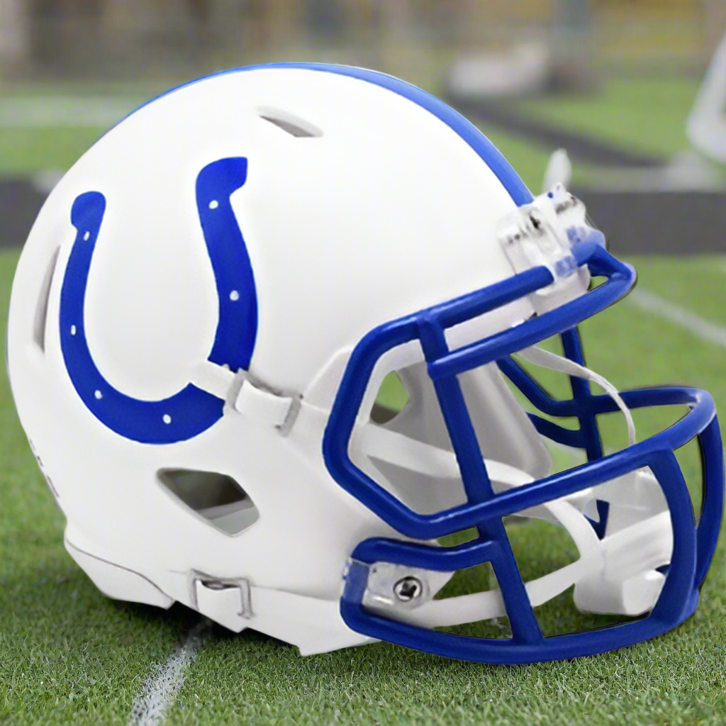 Indianapolis Colts 🔵 '95–'03 Throwback Riddell Speed Mini Football Helmet – Royal Blue Legacy Edition