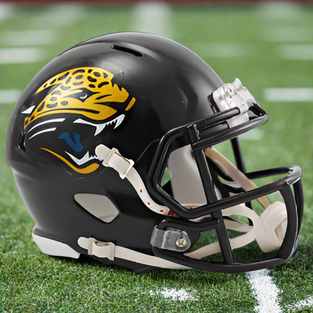 Jacksonville Jaguars 🐆 '95–'12 Throwback Riddell Speed Mini Football Helmet – Original Era Edition