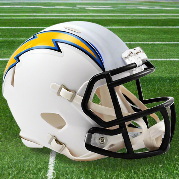 San Diego / Los Angeles Chargers ⚡ '07–'18 Throwback Riddell Speed Mini Football Helmet – Powder Blue Legacy Edition