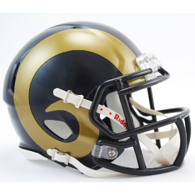 St. Louis Rams 🐏 '00–'16 Throwback Riddell Speed Mini Football Helmet – Greatest Show Era Edition