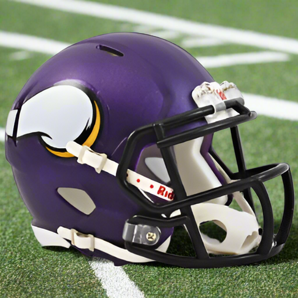 Minnesota Vikings 🟣 Riddell Speed Mini Football Helmet – Classic Satin Purple Edition