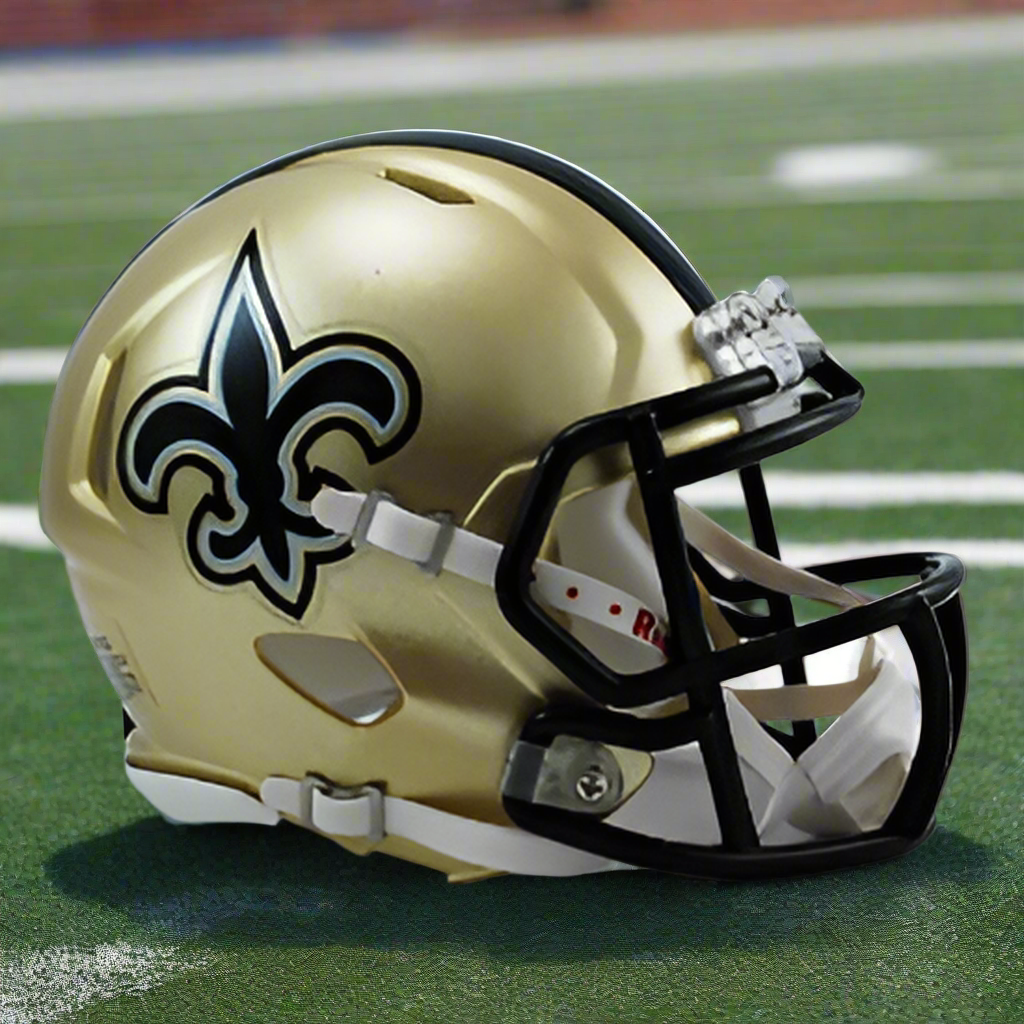 New Orleans Saints ⚜️ Riddell Speed Mini Football Helmet – Classic Gold & Black Edition