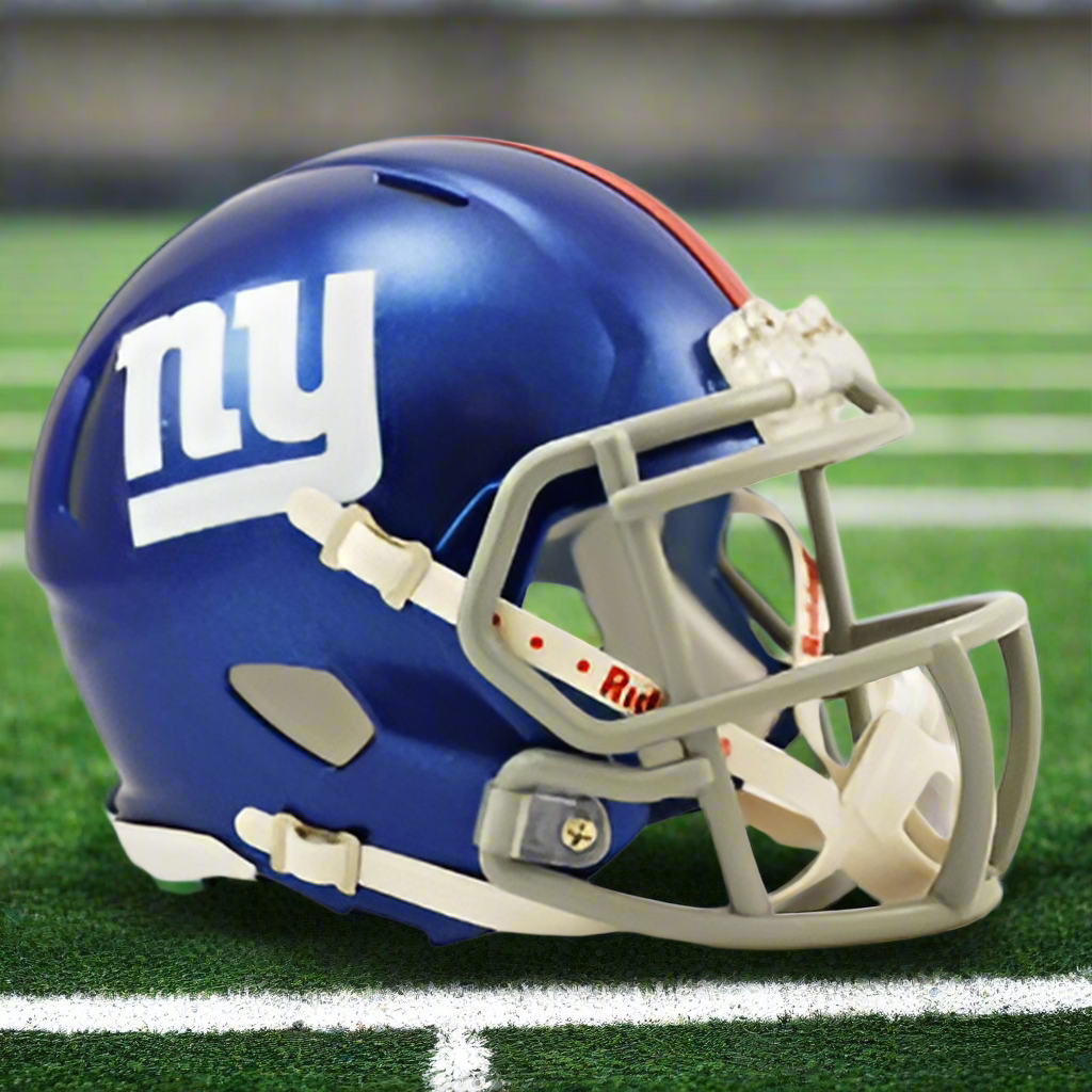 New York Giants 🔵 Riddell Speed Mini Football Helmet – Classic Game Day Edition
