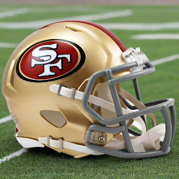 San Francisco 49ers ❤️💛 Riddell Speed Mini Football Helmet – Classic Gold Edition
