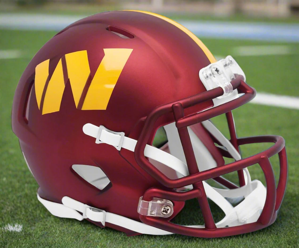 Washington Commanders ποΈπ Riddell Speed Mini Football Helmet β Anodized Maroon Primary Design