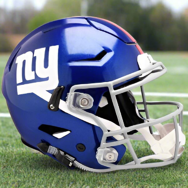 New York Giants Riddell Speed Full Size Authentic Football Helmet – NFL Licensed, Multi-Color, Size L, Men’s