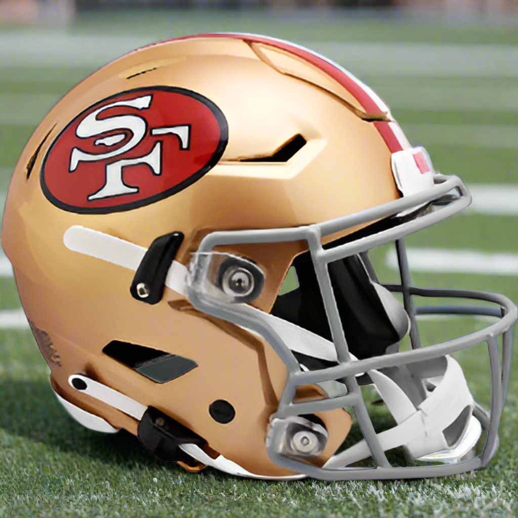 San Francisco 49ers Riddell SpeedFlex Throwback 64-95 Full Size Authentic Football Helmet