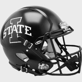Iowa State Cyclones Satin Black Riddell Speed Authentic Full Size Football Helmet
