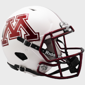 Minnesota Golden Gophers Chrome Decal Riddell Speed Authentic Full Size Football Helmet