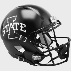 Iowa State Cyclones Satin Black Riddell Speed Replica Full Size Football Helmet