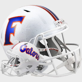 Florida Gators White Riddell Speed Replica Full Size Football Helmet