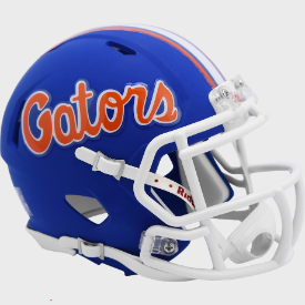 Florida Gators Matte Blue Riddell Speed Mini Football Helmet