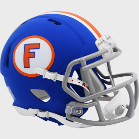 Florida Gators Matte Blue 1 Riddell Speed Mini Football Helmet