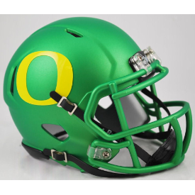 Oregon Ducks Apple Green Riddell Speed Mini Football Helmet