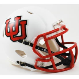 Utah Utes Interlocking U Riddell Speed Mini Football Helmet