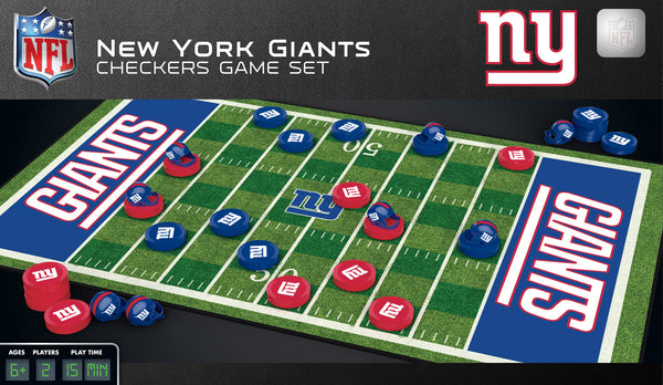New York Giants Checkers Board Game