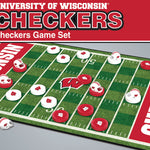 Wisconsin Badgers Checkers Board Game