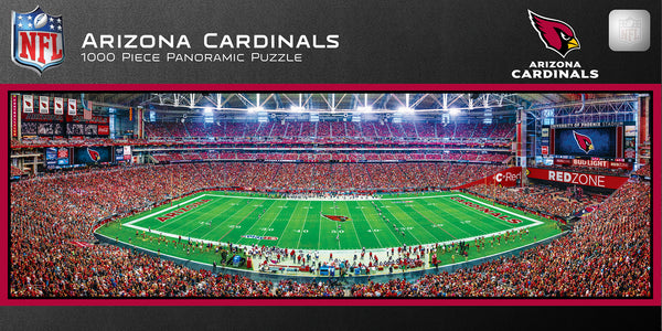 Arizona Cardinals 1000pc Panoramic Puzzle - 50yd line
