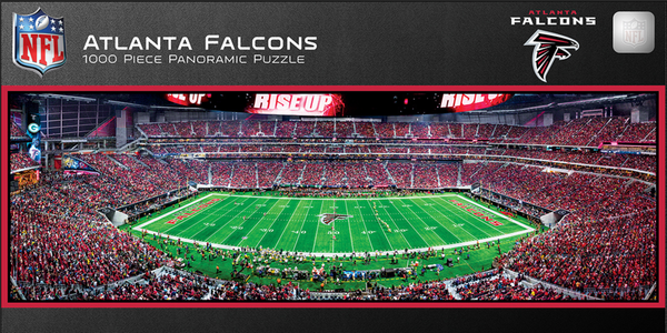 Atlanta Falcons 1000pc Panoramic Puzzle - 50yd line
