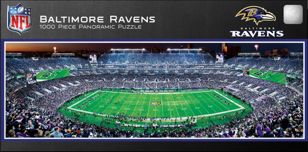 Baltimore Ravens 1000pc Panoramic Puzzle - 50yd line