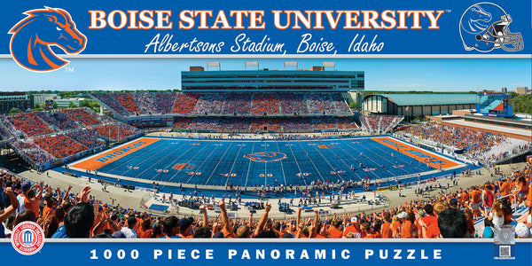 Boise State Broncos 1000pc Panoramic Puzzle - 50yd line