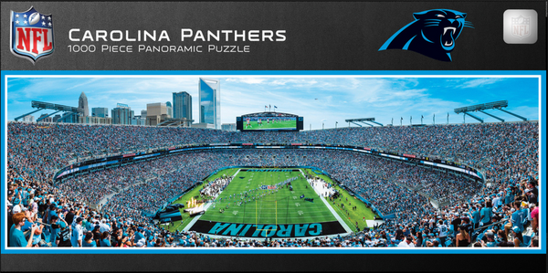 Carolina Panthers 1000pc Panoramic Puzzle - End Zone