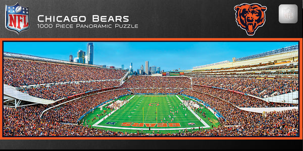 Chicago Bears 1000pc Panoramic Puzzle - Endzone