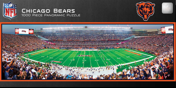 Chicago Bears 1000pc Panoramic Puzzle - 50yd line
